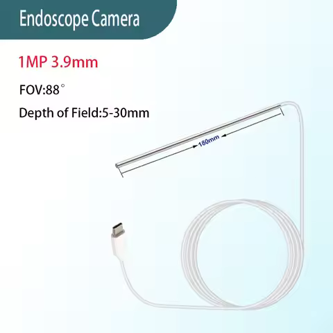 1MP 3.9mm FOV 88° Pipeline Inspection Camera 1.5m Type-C Soft Cable Automotive Machinery Industrial 