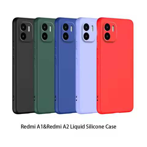 Luxury Liquid Silicone Case For Xiaomi Redmi A1 Redmi A2 Cover For RedmiA1 RedmiA2 Case