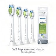 for HX6064 Philips Sonicare W2 Optimal White Replacement Heads 4 Pack, Whitening Sonic Electric Toot