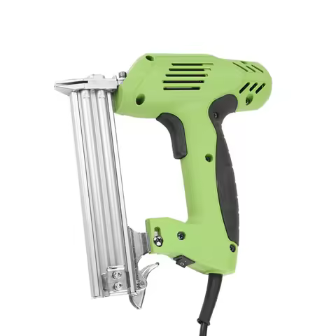Electric Nail Gun Ergonomic Soft Grip Multifunctional Corded Straight Brad Nailer for Furniture Maki