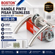 [Handle ONLY] Boston HRS-05 Split Door Handle Minimalist Door Handle Rosette Set Premium