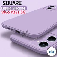 KK Vivo Y28s 5G 2024 Square Liquid  Silicone Casing For Vivo Y28s Y28 Y18 VivoY28S S Y 28S 4G 5G 202