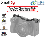 SmallRig 4339 Dual Cold Shoe Mount Plate for Sony Alpha 6700 a6700