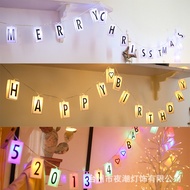 LED Letter Light Box Light String Light Glowing Letter Puzzle Light String Christmas Decoration Lett
