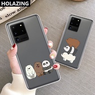 Samsung Galaxy Note 20 Ultra S20 Plus S10 5G Note 10 9 8 S9 TPU Cases Soft Silicone Durable Case We Bare Bears Cartoon Anti-Scratch Phone Cover