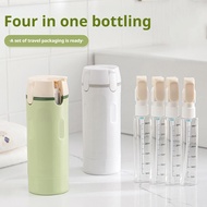 4 In 1 Portable Travel Liquid Dispenser Bottle Refillable Leakproof Travel Container For E3i4