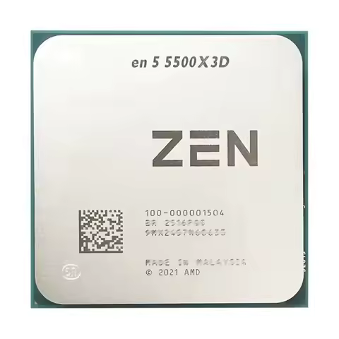 5 5500X3D New R5 5500X3D 3.0 GHz 6-Core 12-Thread CPU Processor 7NM L3=96M Socket AM4