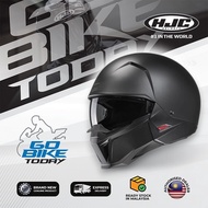 HJC I20 SF Black Helmet | Full Face Street Fighter Style | ECE 22.06 Certified | Removable Chin Bar