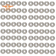 80Pcs 608ZZ Bearing 8X22X7 mm ABEC-5 Skate Stroller Miniature 608 ZZ Ball Bearings 608Z 608 2Z Beari