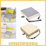 [Cuticate2] Kitchen Dining Chair Pad with Straps Chair Mat Seat Mat for Car Office Living Room