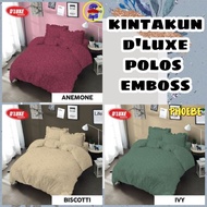 Bedcover KINTAKUN Polos Emboss 180x200 160x200 Rumbai - Anemone