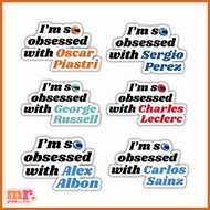 F1 I'M OBSESSED WITH VOL 1 FORMULA ONE DRIVER WATERPROOF STICKER