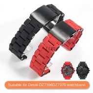 24mm 26mm 28mm Silicone Stainless Steel Watchband for Diesel Watch Strap DZ7396 DZ7370 DZ4289 DZ7070 DZ7395 Men Rubber Wrist Bracelet