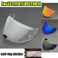 For LS2 FF811 VECTOR II Helmet Visors, FF811 Full Face Motorcycle Helmet Windshield HD Color Lens Bl