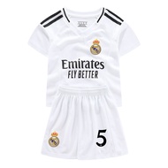 Bộ Đồng Phục Bóng Đá Real Madrid Mbappe 9 Số CR7 7 Số Bellingham 5 Số Bộ Đồ Tập Luyện Nhanh Khô Cho