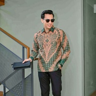 Baju kemeja batik pria lengan panjang doby lasem premium mewah