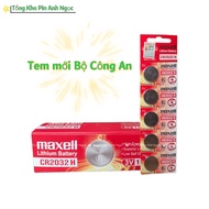 Pin CR2032 / CR2025 / CR2016 / CR1616/ CR1620/ CR1632/ CR1220 Maxell lithium 3V vỉ 5 viên - Hàng Chí