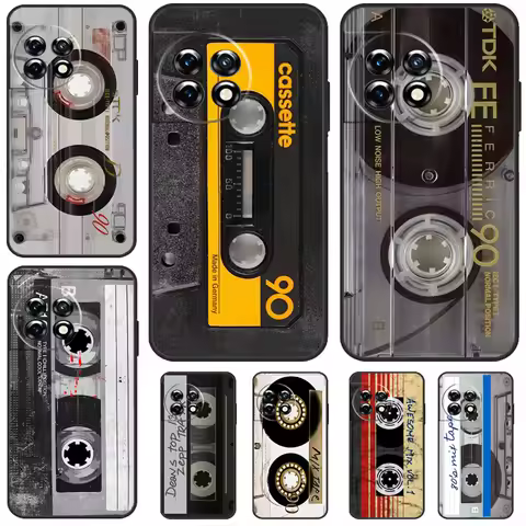 Vintage Cassette tape retro style Case For OnePlus Nord N200 N100 Nord 3 2T CE 2 Lite OnePlus 12 11 