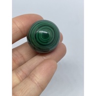 D5820 Natural South African Gemstone Malachite Double-Sided With Eyeball Handle Play Piece Ornaments