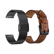 2ชิ้น/ชุด สายนาฬิกา Samsung Galaxy Watch สแตนเลสสตีล เมช โลหะ + สายหนังสีน้ำตาล, ใช้ร่วมกับ สายนาฬิก