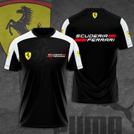 [Trendy Versatile] Scuderia Ferrari F1 Racing 3D Printed T-shirt | Must-have for Men's Gifts | Size 