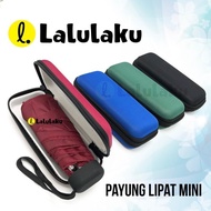 payung mini / lipat kecil 6 jari dengan dompet kacamata