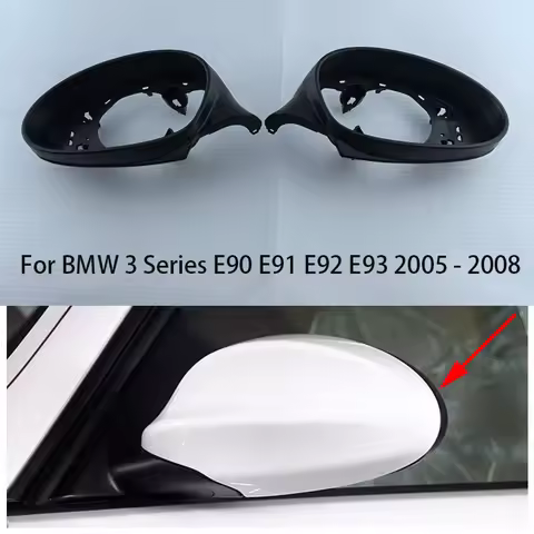 For BMW 3 Series E90 E91 E92 E93 2005-2008 Car Side Rearview Mirror Frame House Case