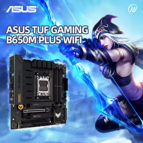 New ASUS TUF GAMING B650M PLUS WIFI DDR5 AMD B650 Socket AM5 mATX 24.4×24.4cm PCI-E 4.0 128GB