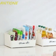 ANTIONE Spice Bag Storage Box, Large Capacity Space Saving Spice Organizer, Multifunctional Plastic Adjustable Spice Bottle Storage Box for Household