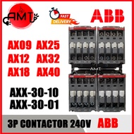 ABB 3P CONTACTOR 240V AX09 AX12 AX18 AX25 AX32 AX40