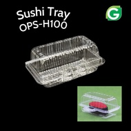 OPS-H100 PLASTIC TRAY / Bekas Kuih Sushi BENXON OPS-H100 100PCS/PKT