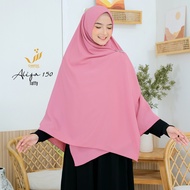 Alifa 150 | Jilbab Hijab Segi Empat Syari Panjang Lebar Jumbo Tebal Polos Murah Wolfis Premium
