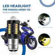 1PCS  61LED Motorcycle Headlight FOR YAMAHA AEROX 155 P150D  6500K White 3200K Yellow Dual Color  12
