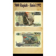 Uang Lama 5000 Rupiah Sasando Tahun 1992 Uang Kuno Indonesia Hobi