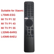 New XMRM-19 360° Bluetooth Voice Remote Control Fit For Xiaomi Mi TV P1 32" 43" 55" Android Smart TVs Q1 75 " LED TV L43M6-6AEU