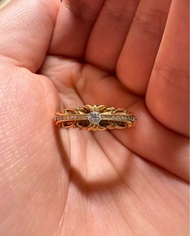 Chrome Hearts 22k mini floral with diamonds