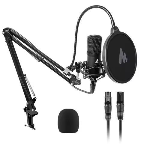 maono A03Pro XLR Condenser Microphone Professional Studio Cardioid Microphone Kit Podcast Streaming 