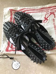 🇬🇧 全新英國 F-TROUPE 經典綁帶果凍鞋(經典款) - 黑色