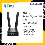 D-LINK DWM-315 4G LTE Cat6 M2M Dual Sim Industrial Mobile VPN Router