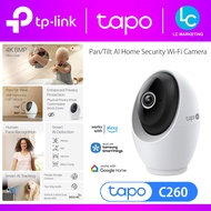 TP-Link Tapo C260 4K 8MP Pan/Tilt AI Home Security Wi-Fi Camera CCTV Dual-Band WiFi AI Detection Fac