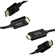 Displayport to HDMI Adapter Cable 1M (2 Packs), 4K DP Male to HDMI Male Converter Cable DP in to HDM