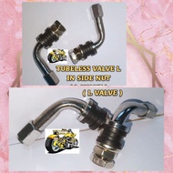 TUBELESS VALVE L IN SIDE NUT ( L VALVE/ L NUT )