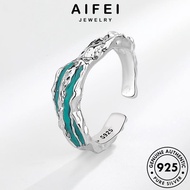 AIFEI JEWELRY Ring 925 Korean Silver For Personality Adjustable Cincin Perempuan Perak 純銀戒指 Sterling Original Women Accessories R507