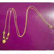 Rantai leher Choker Gantung Love Emas 916 3.22g / 48cm