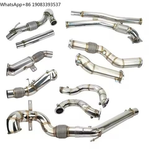 Car Exhaust Downpipe Tuning Exhausted Systems for VW Golf MK4 MK5 MK6 MK7 GTI Audi A3 BMW N20 N26 N4