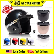 MS88 Helmet Original Topi Keledar Sirim 3 Button Helmet Visor Windshield Topi Motor Motosikal MS 88