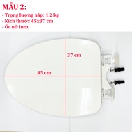 Nắp bồn cầu đóng êm phù hợp cho bồn cầu Inax AC939 AC959 AC969 - kèm phụ kiện chân ốc