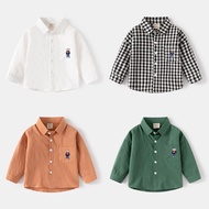 KEMEJA MINIBOO - Children's Long Sleeve Shirt WP53 Korean Style Shirt 1-7 Years