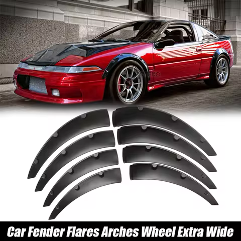 8PCs Car Fender Flares Universal Wheel Eyebrow Arches Lips For BMW E87 F31 F10 E36 Ford Focus Mk3 Se