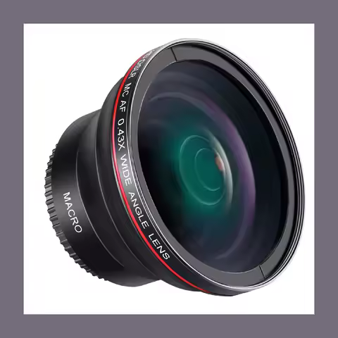 Neewer 55MM 0.43x Professional HD Wide Angle Lens (Macro Portion) for Canon 77D T7i T6s T6i T6 T5i T